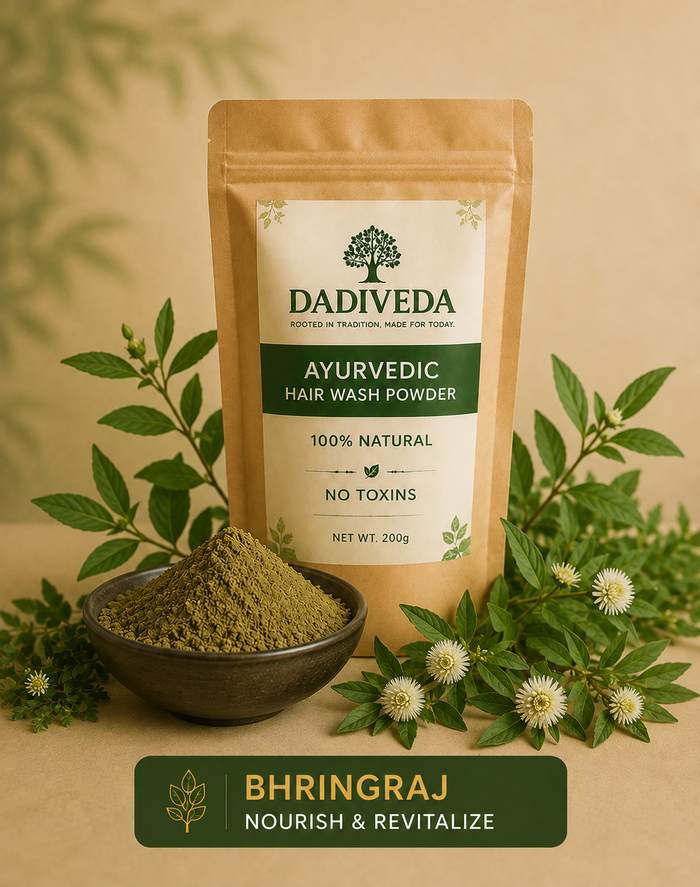 DADIVEDA Ayurvedic Hair Wash Powder – 🌿BHRINGRAJ | 100g