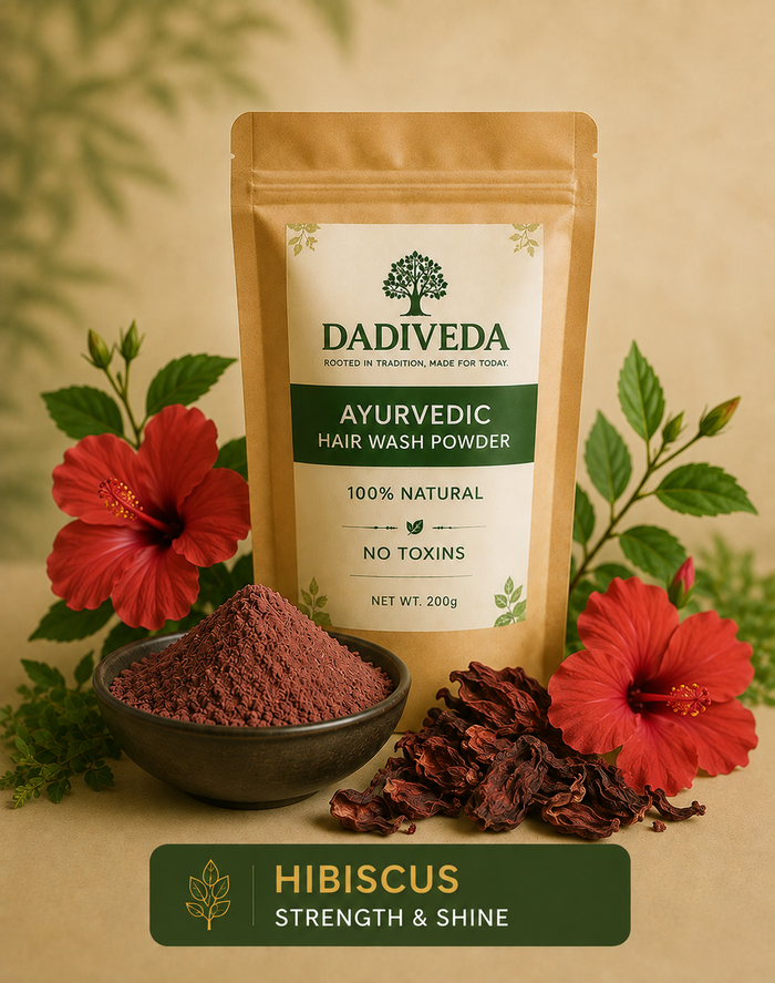 DADIVEDA Ayurvedic Hair Wash Powder –🌺HIBISCUS | 100g